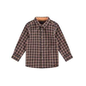 NEW BABYFACE boy's long sleeve shirt in dark grey/orange